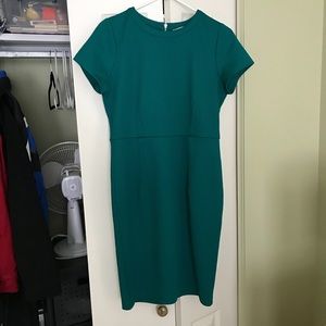 Teal Pencil Skirt Dress